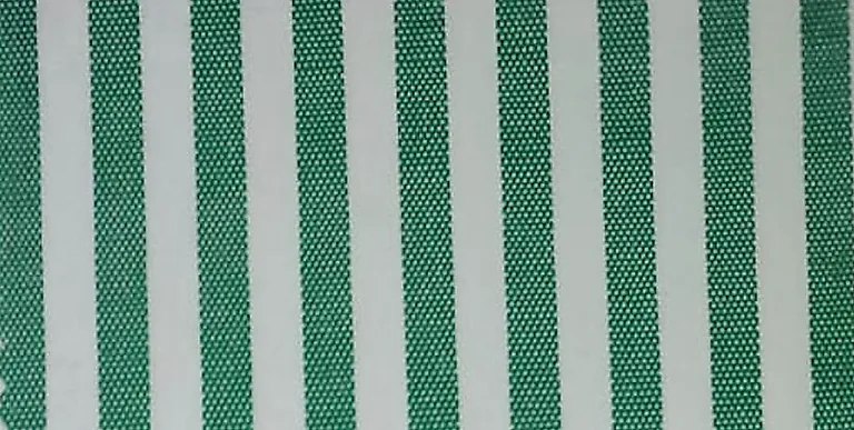 White polyester hospital bed sheet fabric woven in a bold line pattern, shown folded