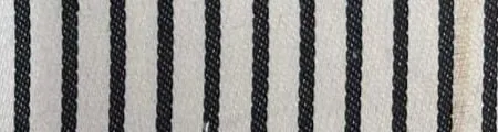 Cream bold black stripe shirting fabric
