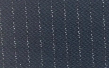 Navy self-tone pinstripe trouser fabric