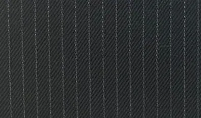 Charcoal black subtle grey pinstripe fabric