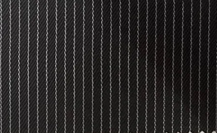 Black dense white pinstripe suit fabric