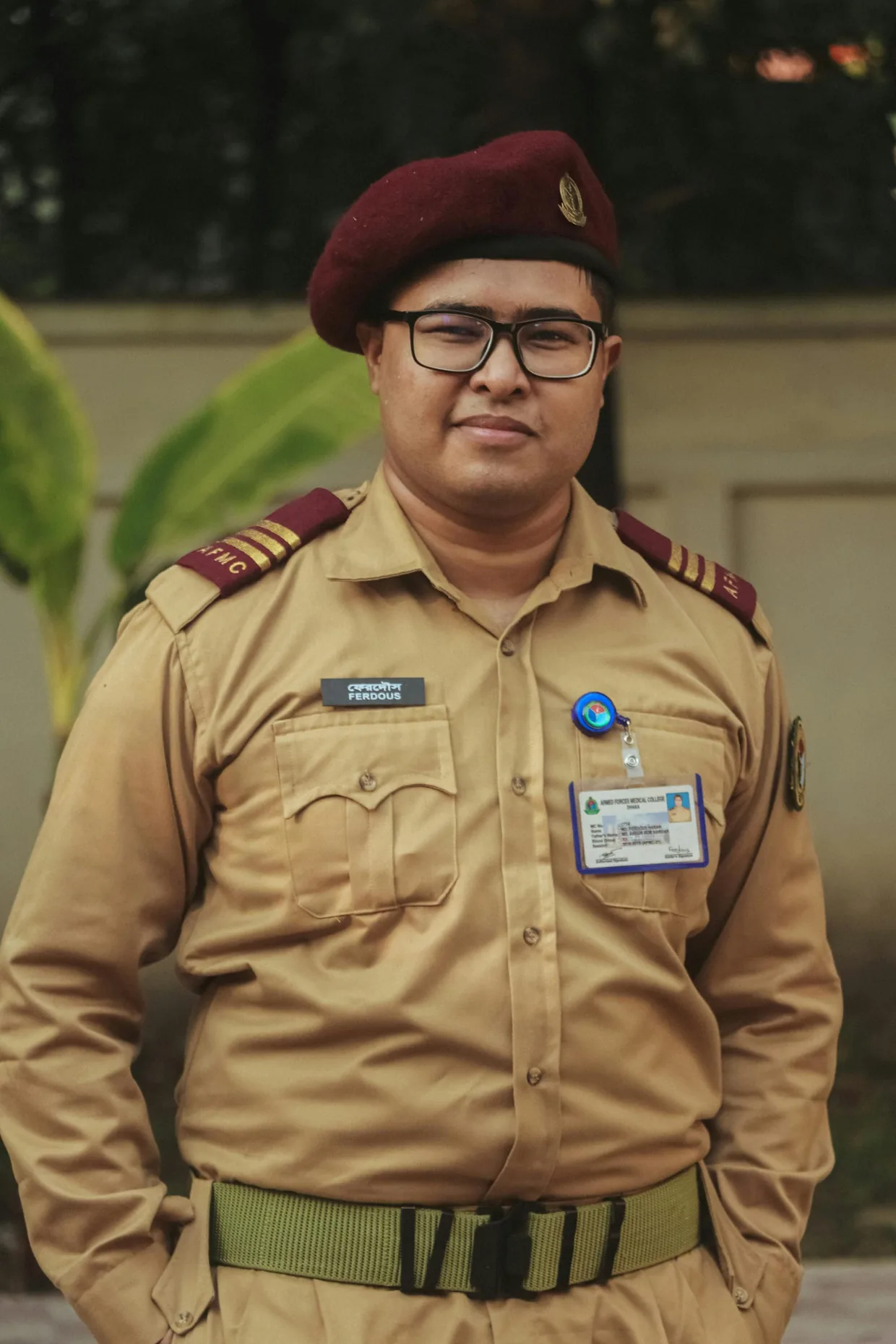 Security Guard Khaki Uniform Fabric